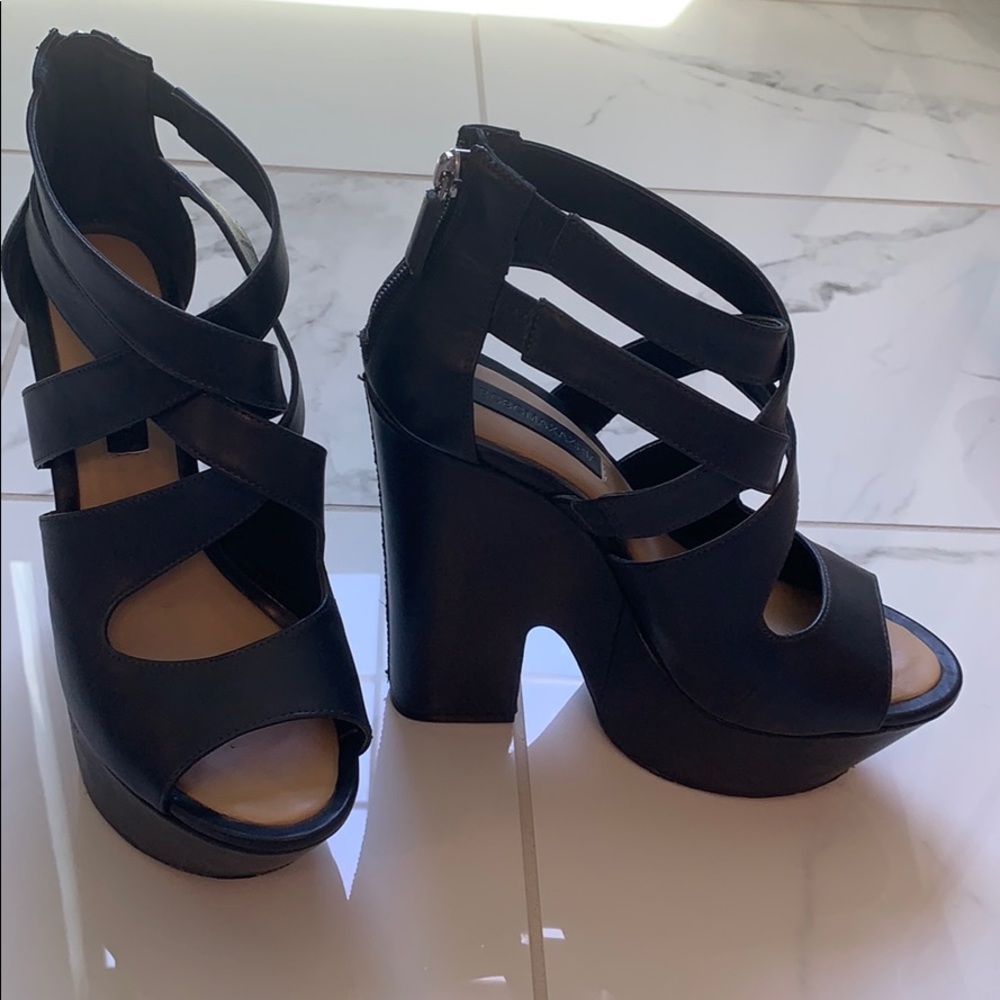BARELY WORN BCBG Platform Shoes